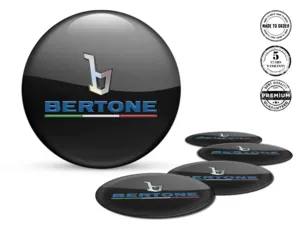 Bertone Domed Emblem Logo Sports Temporal Thrust Wave